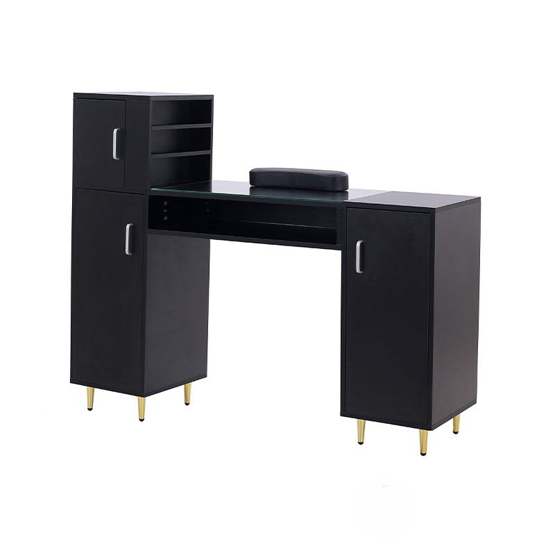 HZ2024BK / HZ2024W Manicure bord glasplade negle tech skrivebord