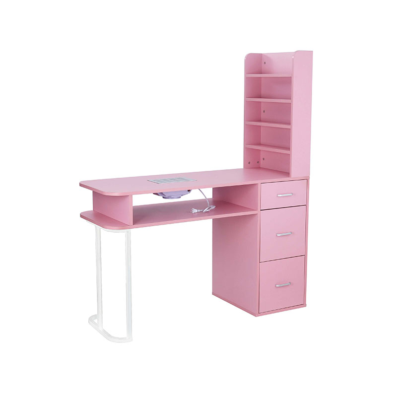 HZ2040PK Skønhedssalon neglebord med støvopsamler og håndledspude