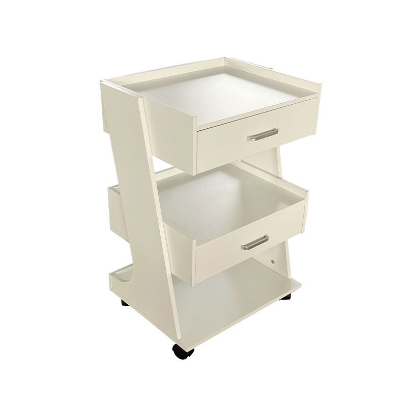 HZ2082BK / HZ2082 Salon trolley vogn med hjul rullende vogn barber station med skuffer