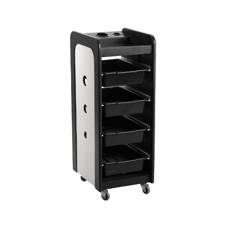 HZ2012 Rullende skønhedsvogn ansigtsvogn med glasplade