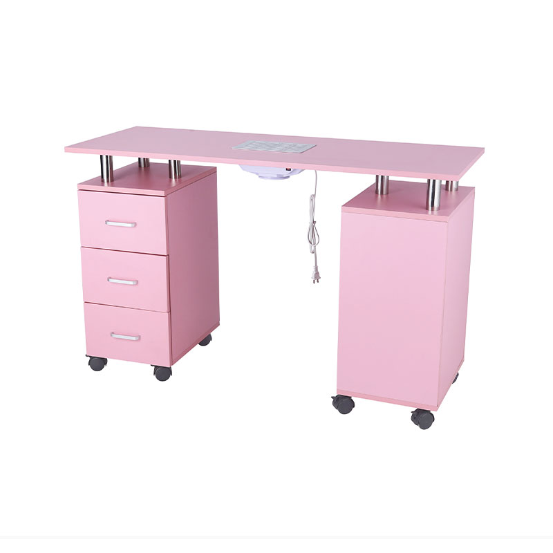 HZ2041 Pink manicure bord negle skrivebord til negle tech