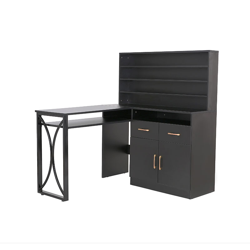 HZ2080 Sort alsidigt manicurebord med skuffer