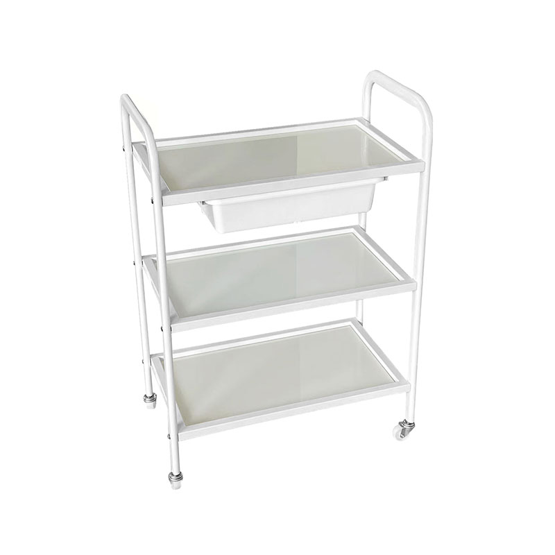 HZ2002BZ / HZ2002Z Rullende salonvognsvogn, glasbakke og metalramme