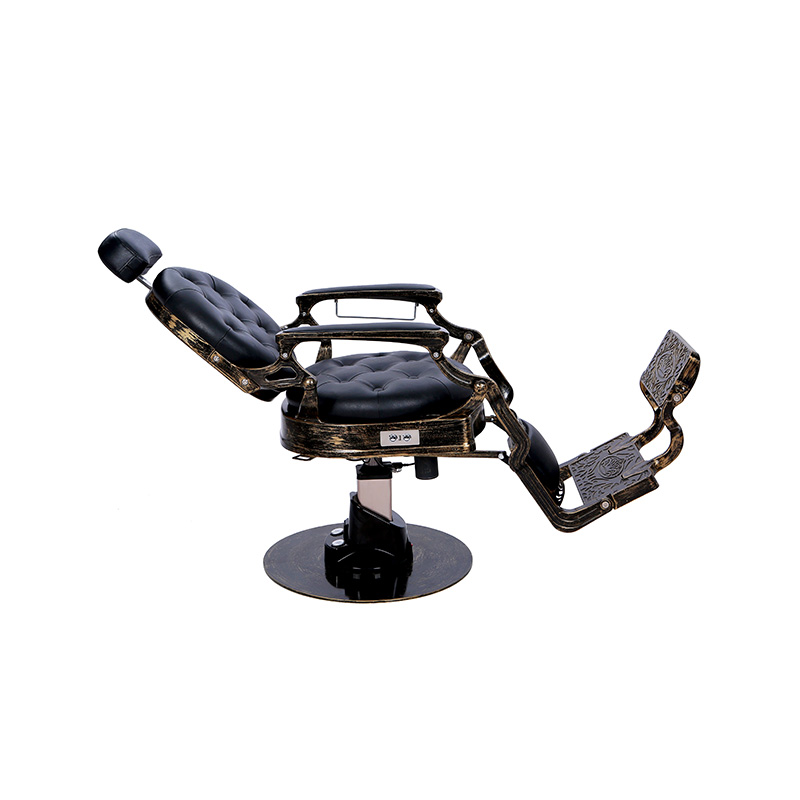 HZ8799DD Forvitret forgyldt barberstol i antik stil