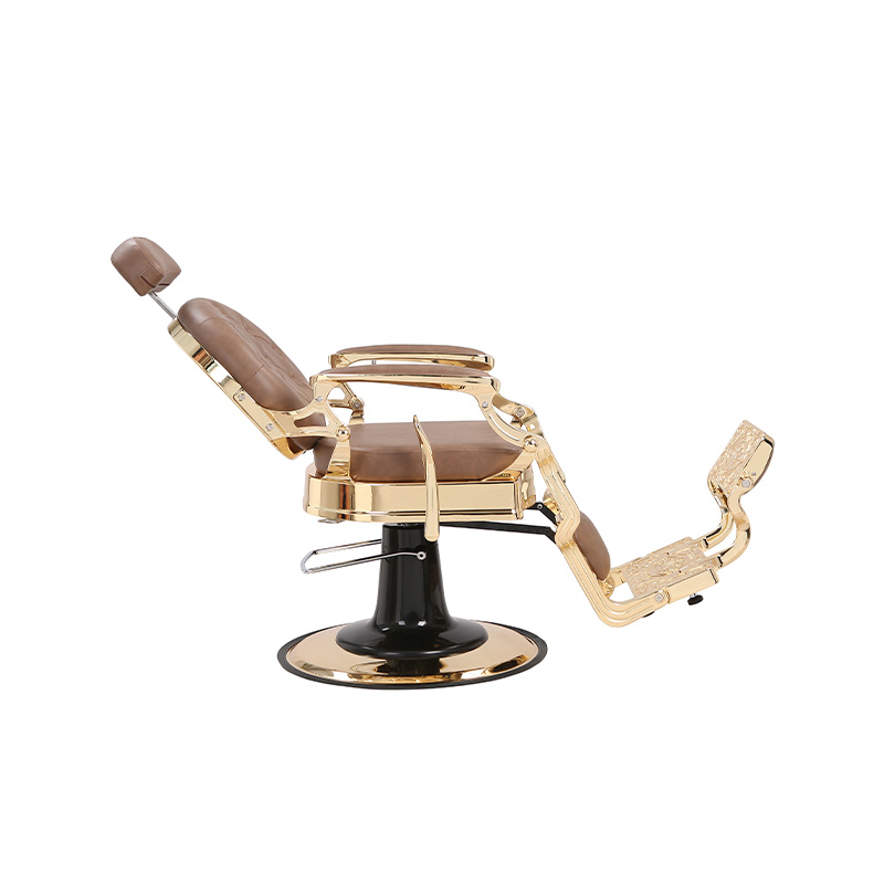 HZ8799B-K / HZ8799B-R / HZ8799G-R / HZ8799H-Z Barberstol i sort med guldramme