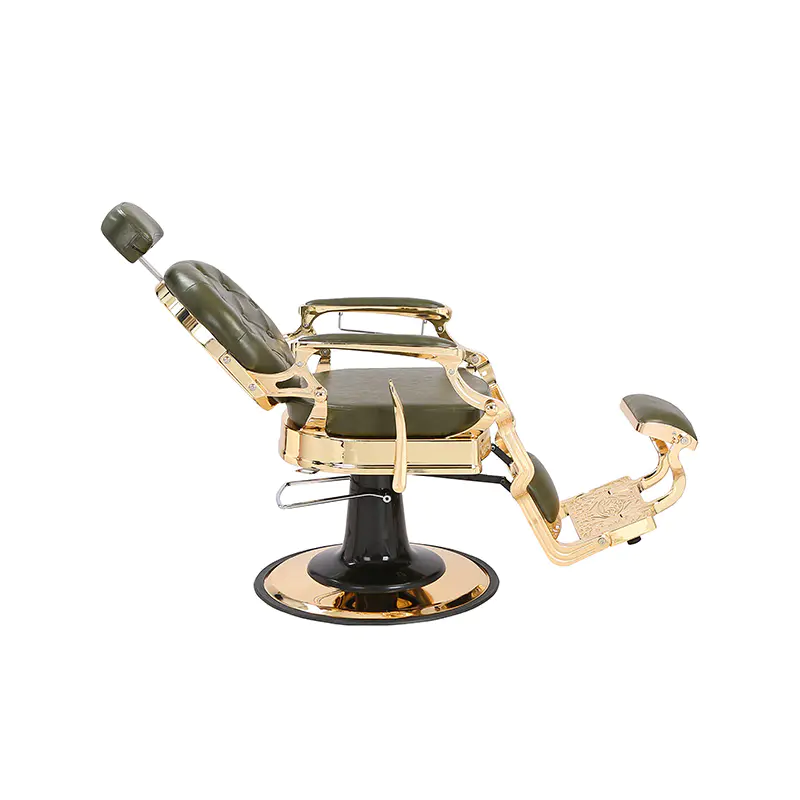 HZ8799B-K / HZ8799B-R / HZ8799G-R / HZ8799H-Z Barberstol i sort med guldramme