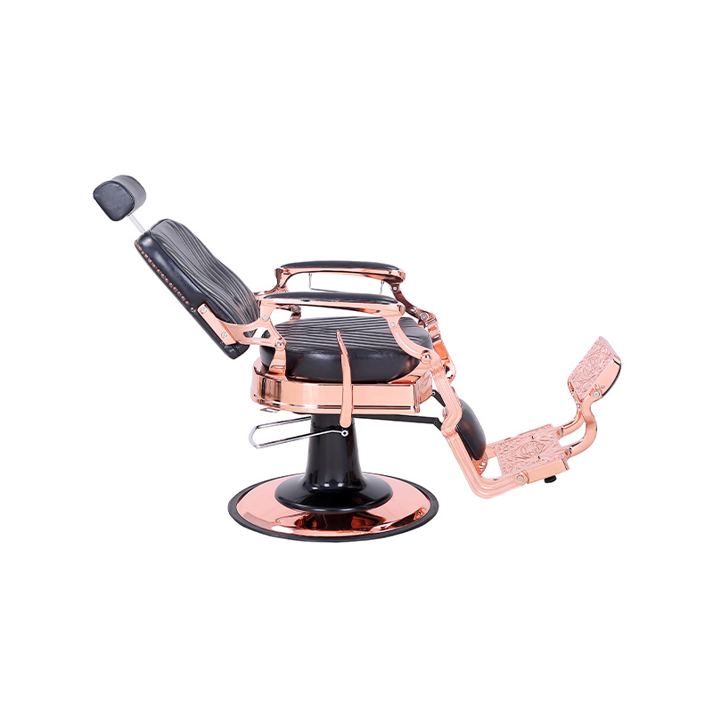 HZ87127 Barberstol i vintage stil, kraftig hydraulisk tilbagelænet firkantet twill ryglæn