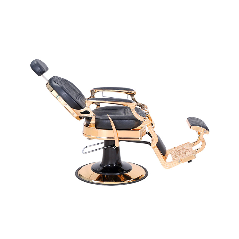 HZHZ8799E Sort plaid retro frisørstol