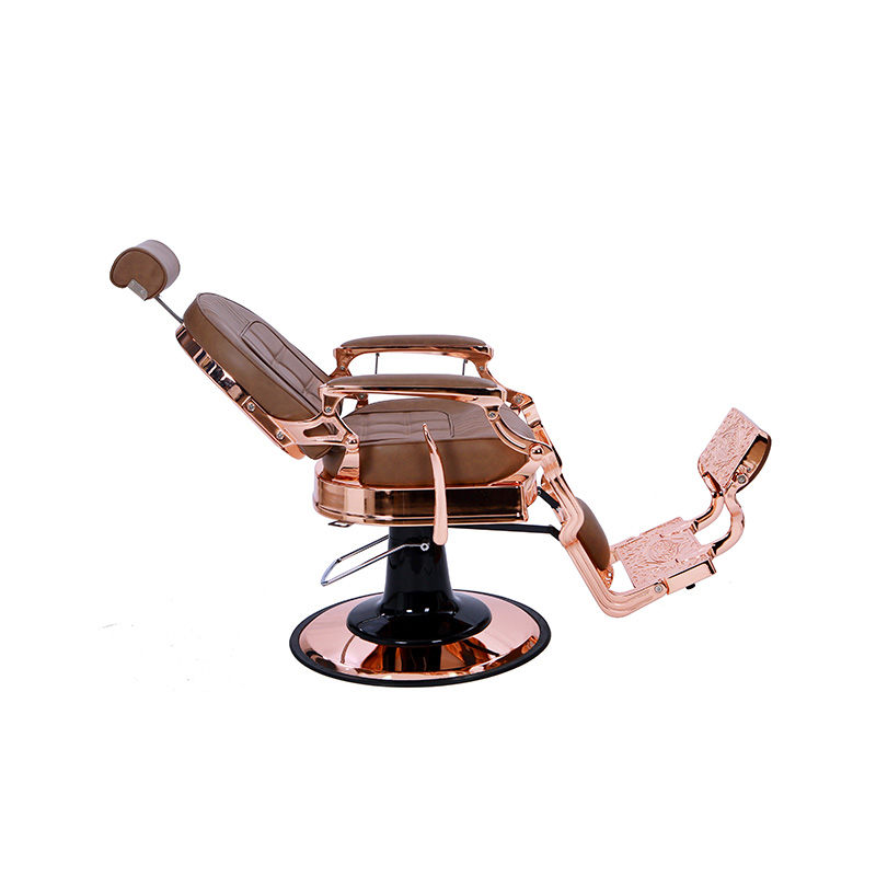 HZ87101BR Brunternet ryglæn frisørsalon specialstol