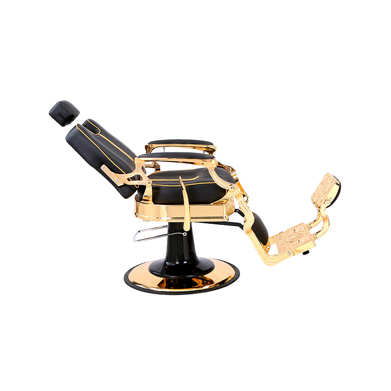 HZ87104 Justerbar vintage barberstol i industriel stil med robust metalstel