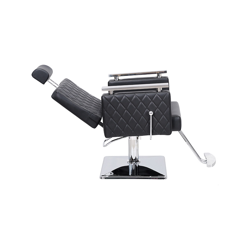 HZ8803D Sort diamant firkantet ryglæn tilbagelænet salonstol