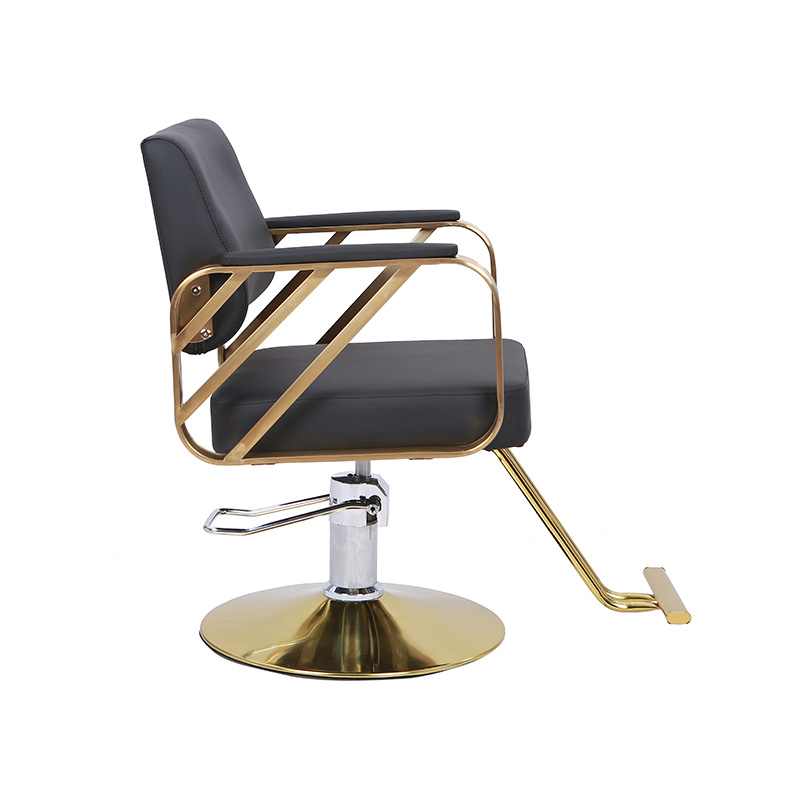 HZ8872 Sort og guld salon stol professionel stylist stol