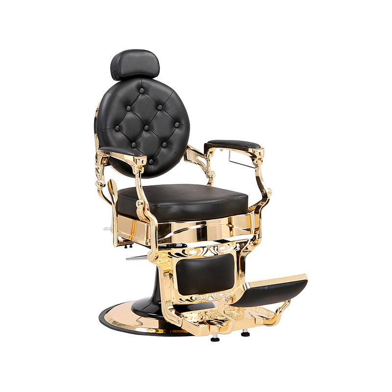 HZ8799B-K / HZ8799B-R / HZ8799G-R / HZ8799H-Z Barberstol i sort med guldramme