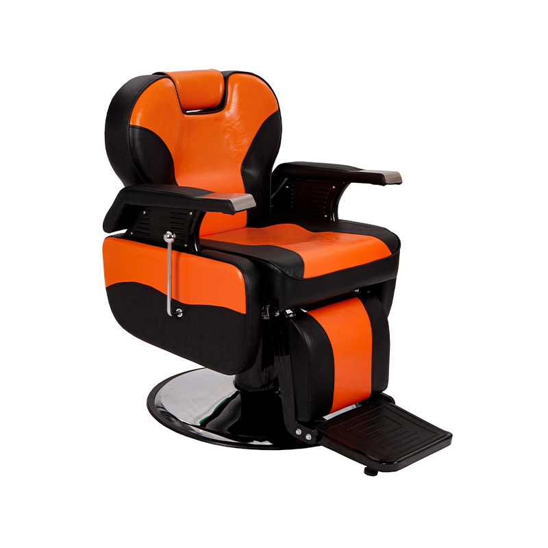 HZ8702D Sort klassisk frisørstol tilbagelænet frisørsalon styliststol
