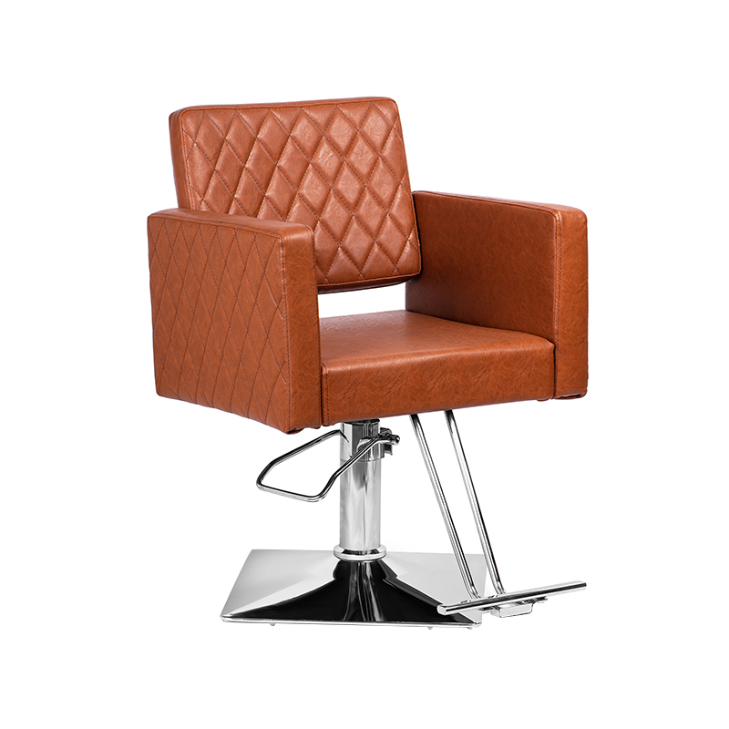 HZ8822D / HZ8822DBK Brun / sort hårstol med bredt sæde aluminiumslegering fodstøtte hydraulisk frisørstol