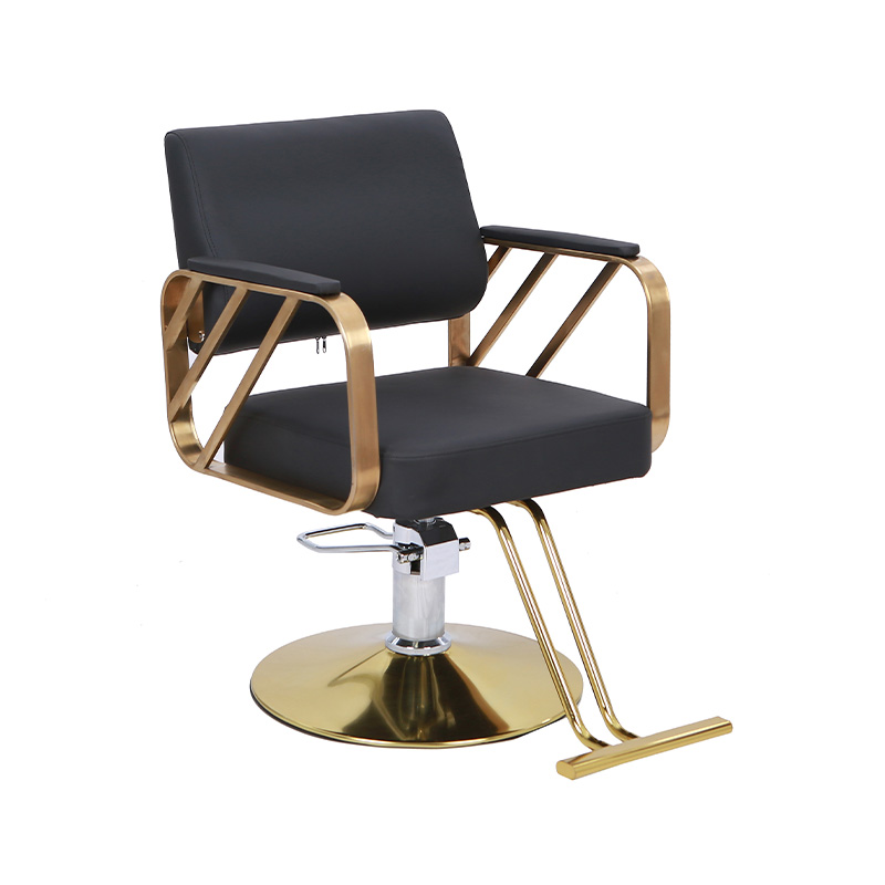 HZ8872 Sort og guld salon stol professionel stylist stol
