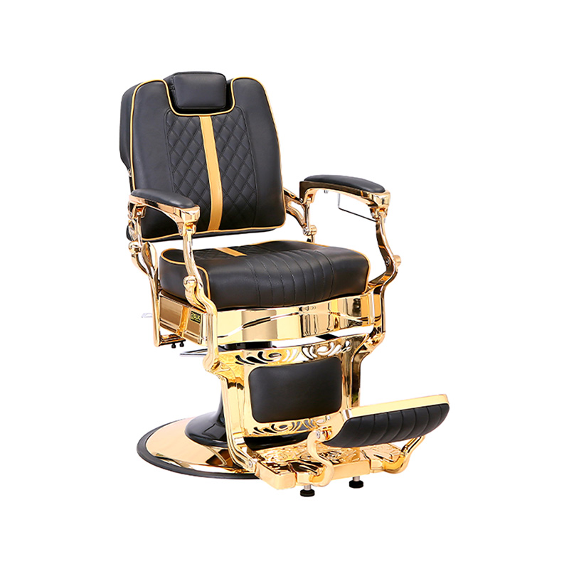 HZ87104 Justerbar vintage barberstol i industriel stil med robust metalstel