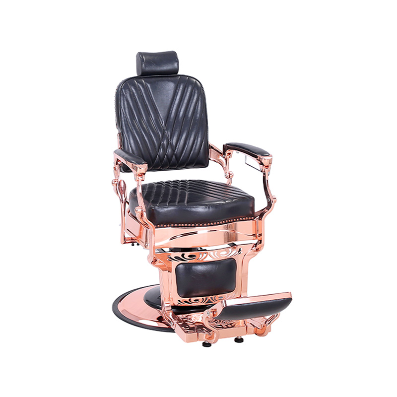 HZ87127 Barberstol i vintage stil, kraftig hydraulisk tilbagelænet firkantet twill ryglæn