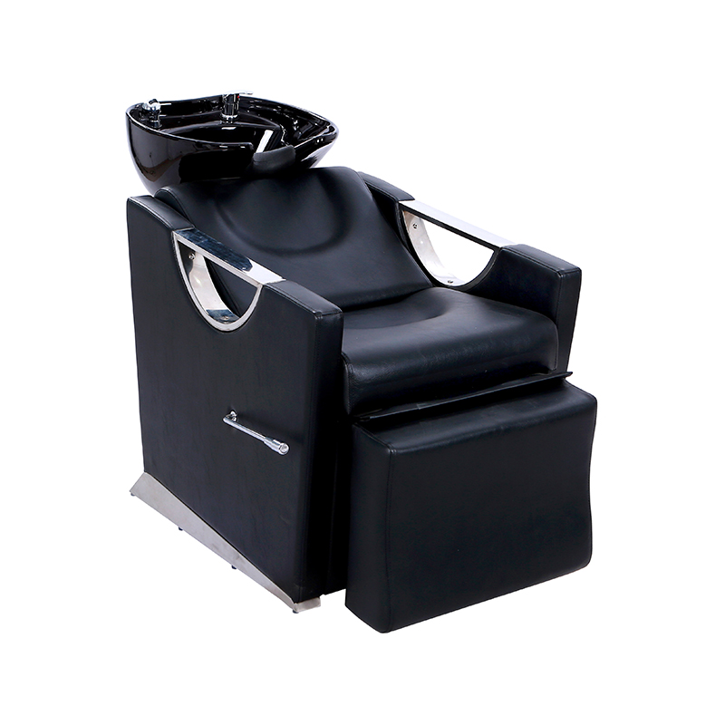 HZ9004 Justerbar keramisk shampoo skål vask og stolesæt