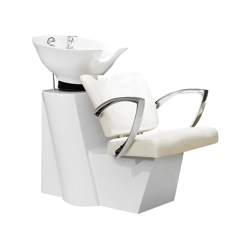 HZ9009 Hvidt hår vaske vask backwash enhed shampoo station