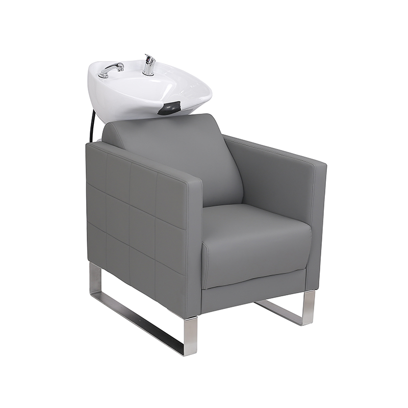 HZ9102 / HZ9102H Sort backwash shampoo keramisk skål og stol